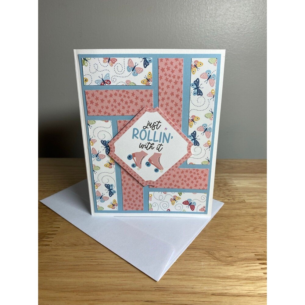 Handmade Summer Blank Greeting Card A2 & Envelope